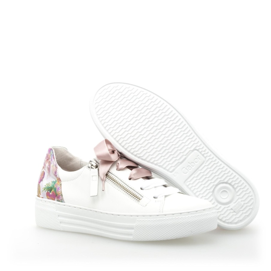 Gabor 26466.51 - Hvitt Glatt Skinn