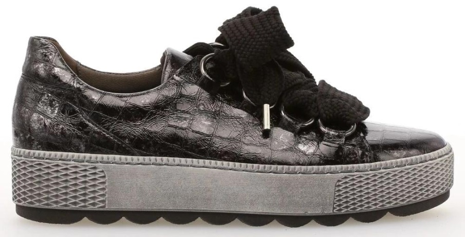 Gabor 36.536-67 - Sneaker Lavt Skinn Svart