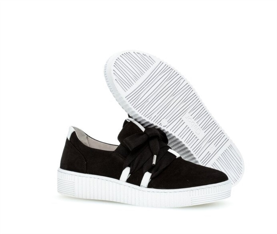 Gabor 43333.17 - Svart Semsket Skinn