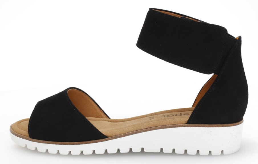 Gabor 44570.17 - Svart Semsket Skinn