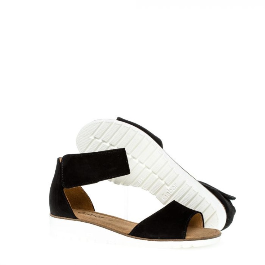 Gabor 44570.17 - Svart Semsket Skinn