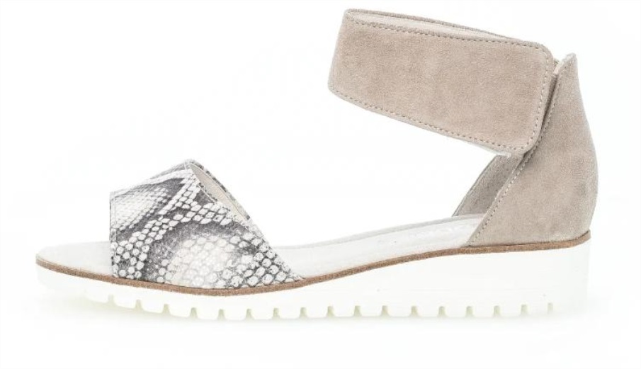 Gabor 44570,39 - Grå Semsket Skinn