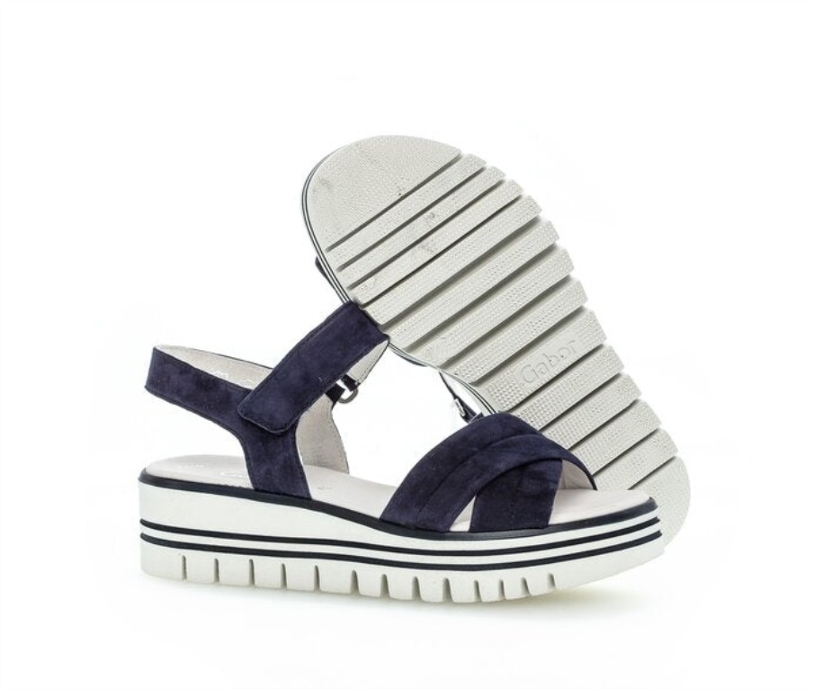 Gabor 44622.16 - Marineblå Semsket Skinn