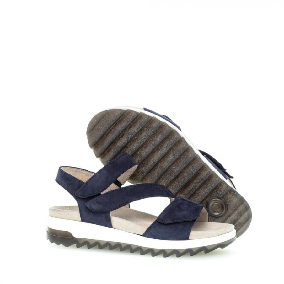 Gabor 46742.36 - Marineblå Semsket Skinn