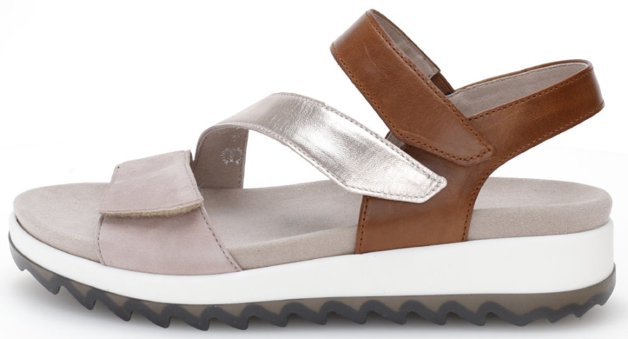 Gabor 46742.54 - Beige Semsket Skinn Og Brunt Skinn