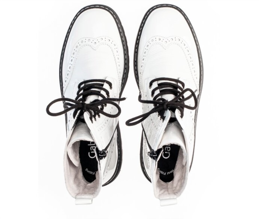 Gabor 51722.91 - Hvitt Lakkskinn