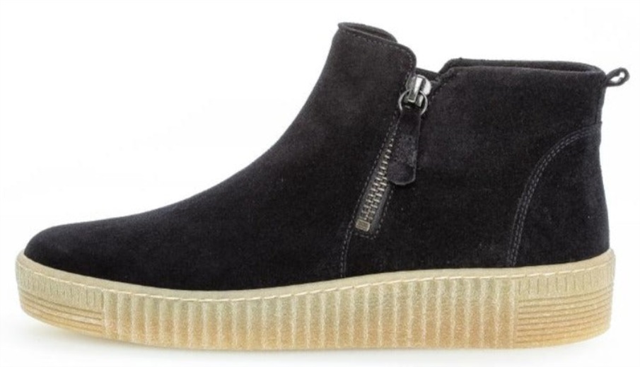 Gabor 53730.16 - Marineblå Semsket Skinn