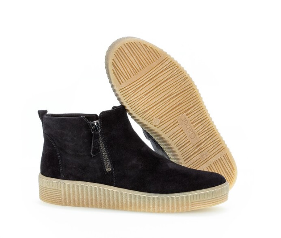 Gabor 53730.16 - Marineblå Semsket Skinn