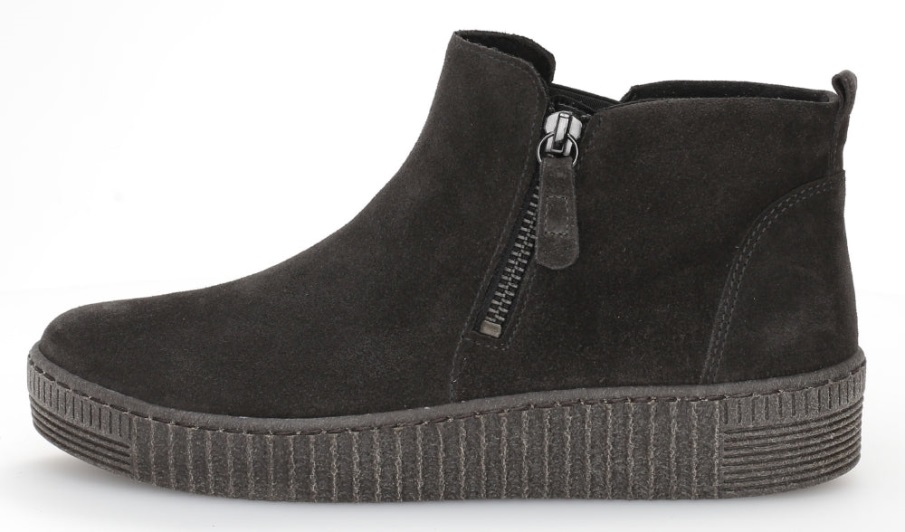 Gabor 53730.19 - Grå Semsket Skinn