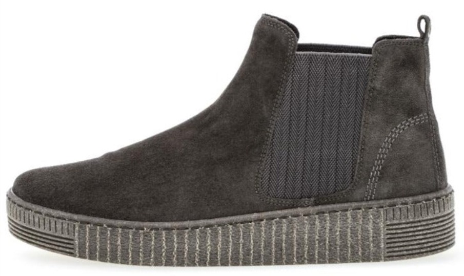 Gabor 53731.19 - Grå Semsket Skinn