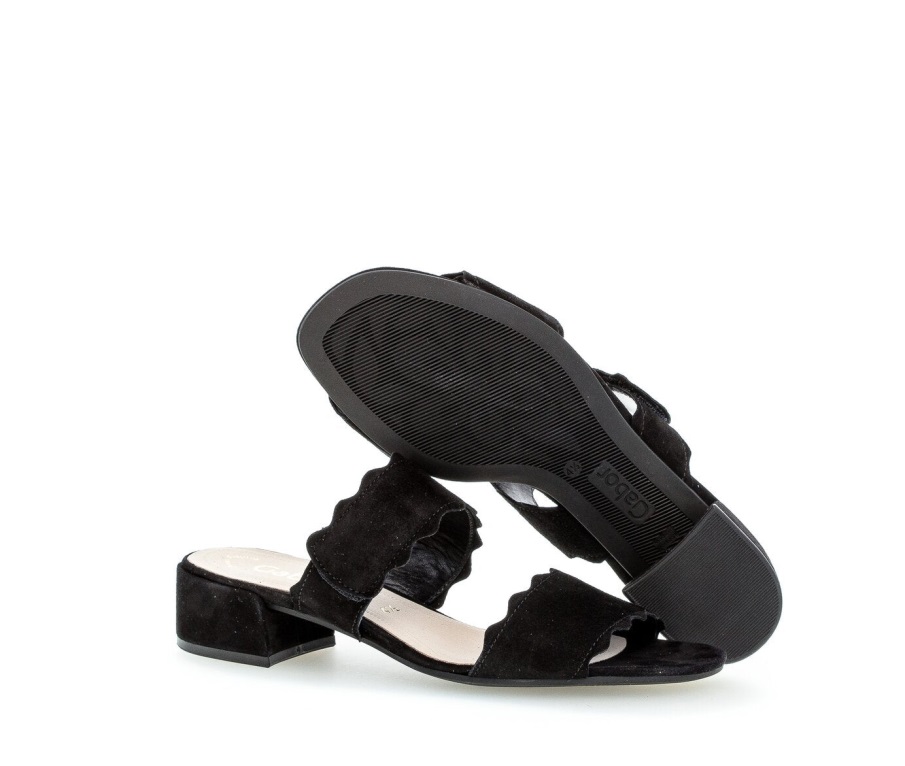 Gabor 61703.17 - Svart Semsket Skinn