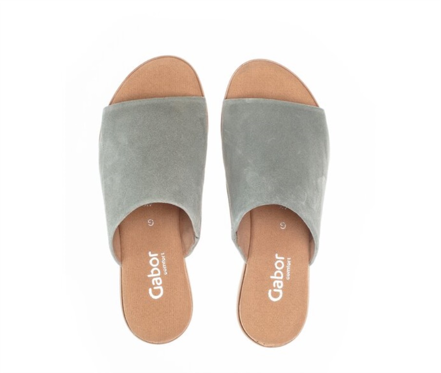 Gabor 62770,40 - Grønn Semsket Skinn