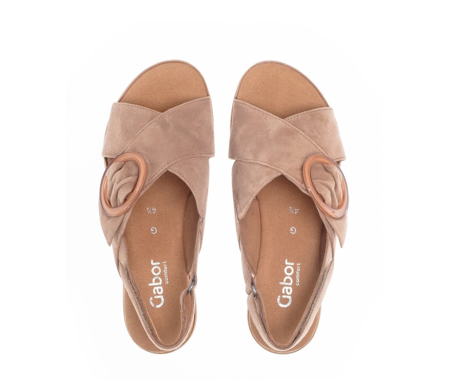 Gabor 62773,30 - Beige Semsket Skinn