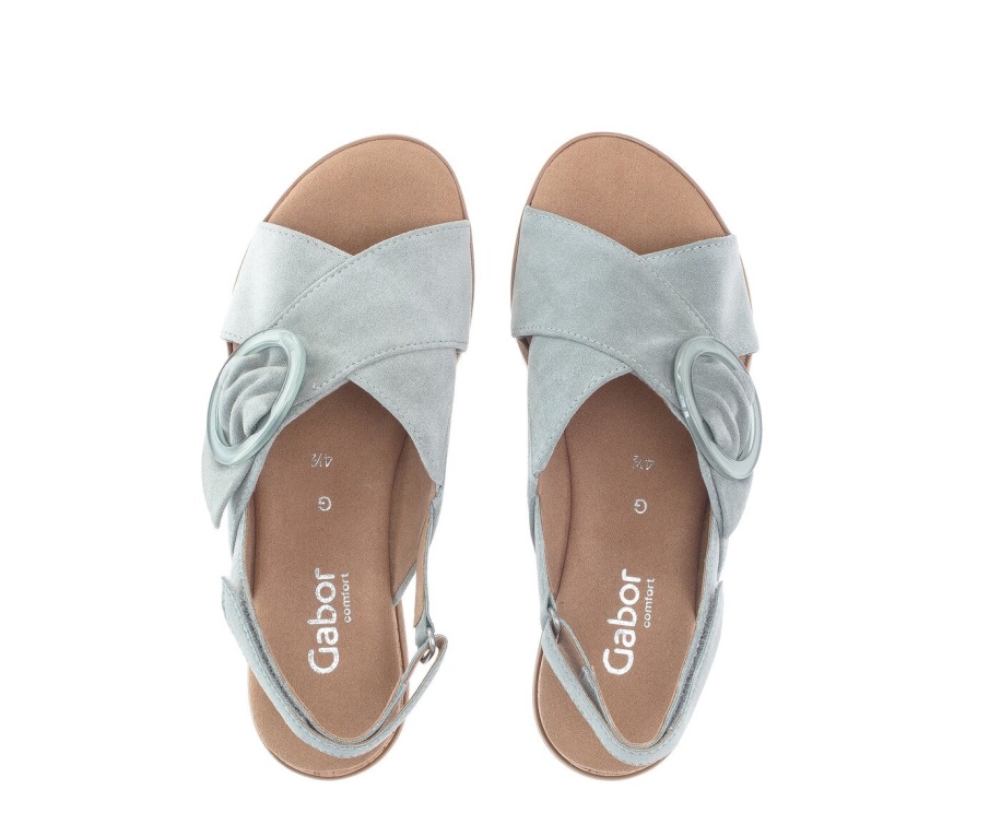 Gabor 62773,40 - Grønn Semsket Skinn