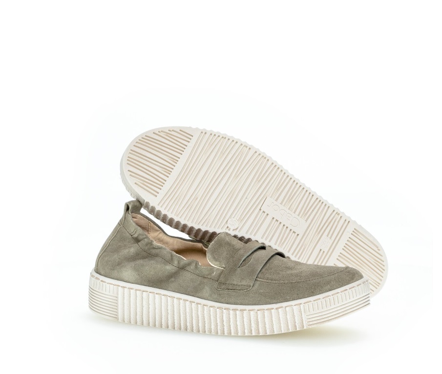 Gabor 63337.19 - Grønn Semsket Skinn