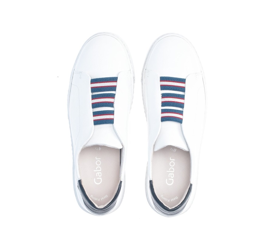 Gabor 63352.21 - Hvitt Glatt Skinn