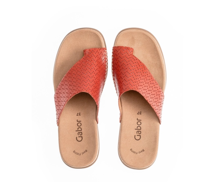 Gabor 63700.35 - Rødt Glatt Skinn