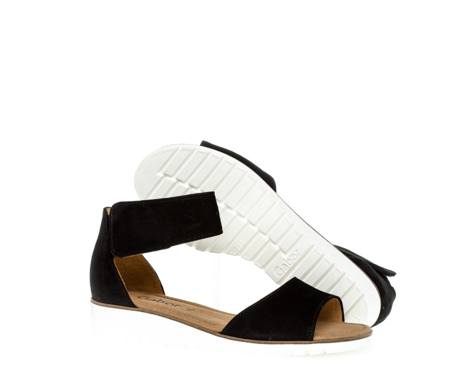 Gabor 64570.17 - Svart Semsket Skinn