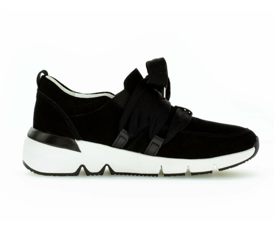 Gabor 73342.17 - Svart Semsket Skinn