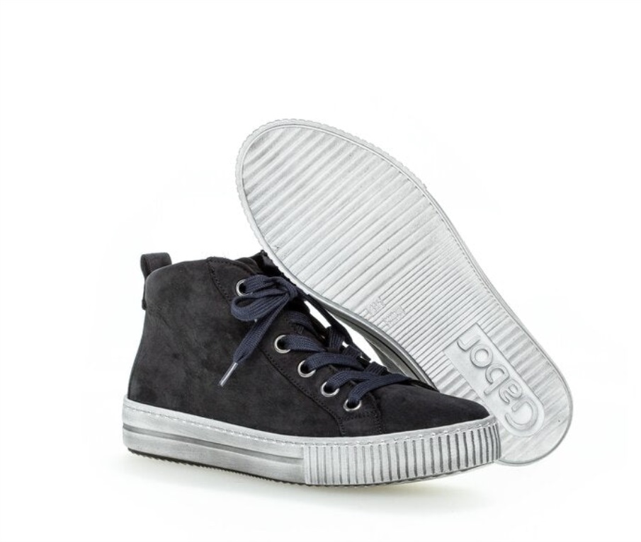 Gabor 73560.16 - Marineblå Semsket Skinn