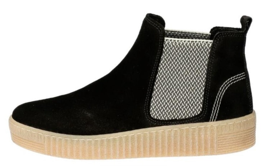 Gabor 73731.37 - Svart Semsket Skinn