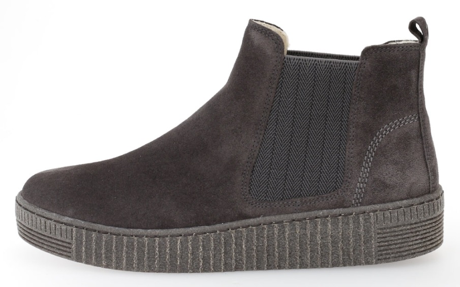 Gabor 73731.79 - Grå Semsket Skinn