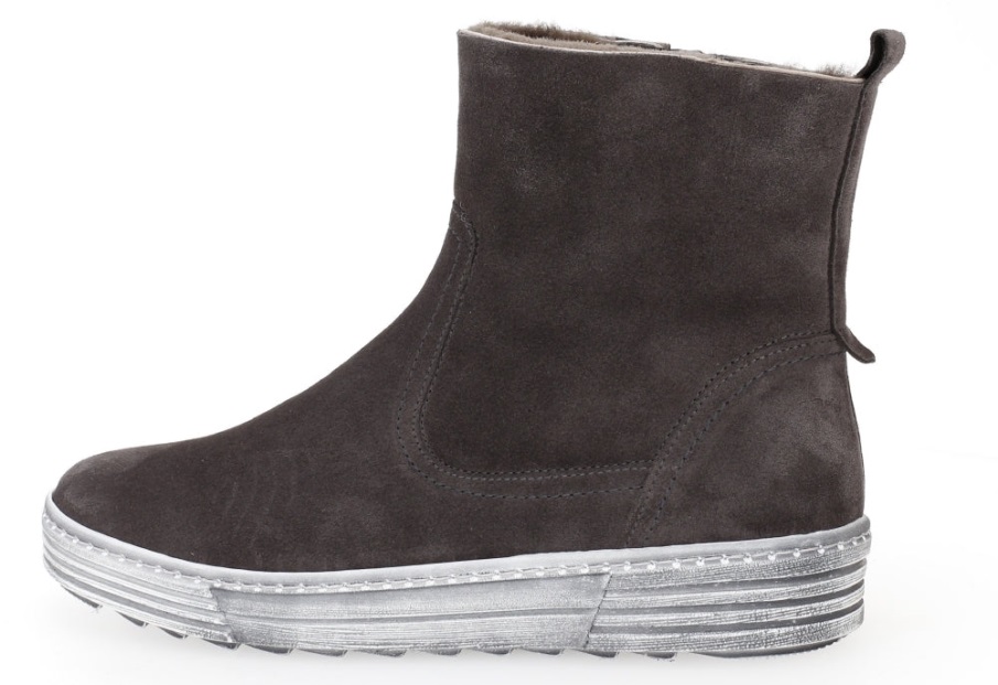 Gabor 73775.19 - Grå Shearling Semsket Skinn