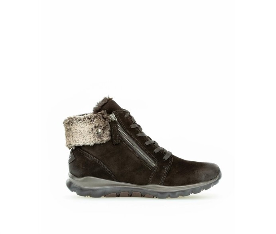 Gabor 76866.47 - Svart Oljet Nubuckskinn