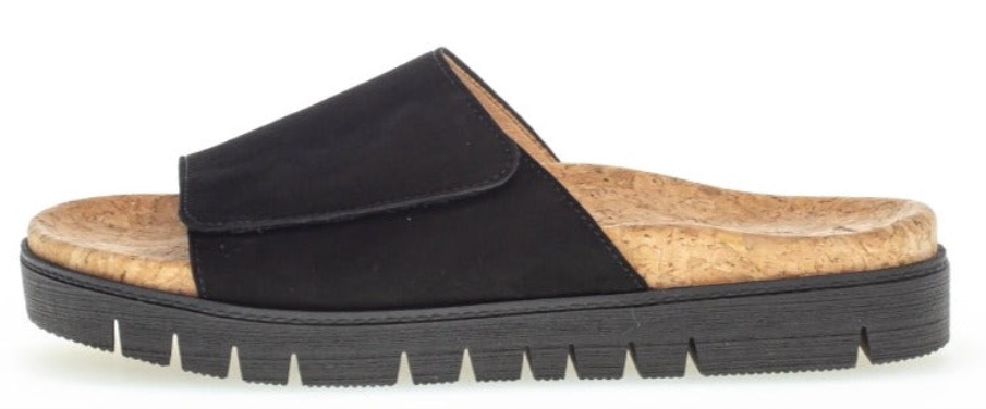 Gabor 83741-17 - Svart Semsket Skinn