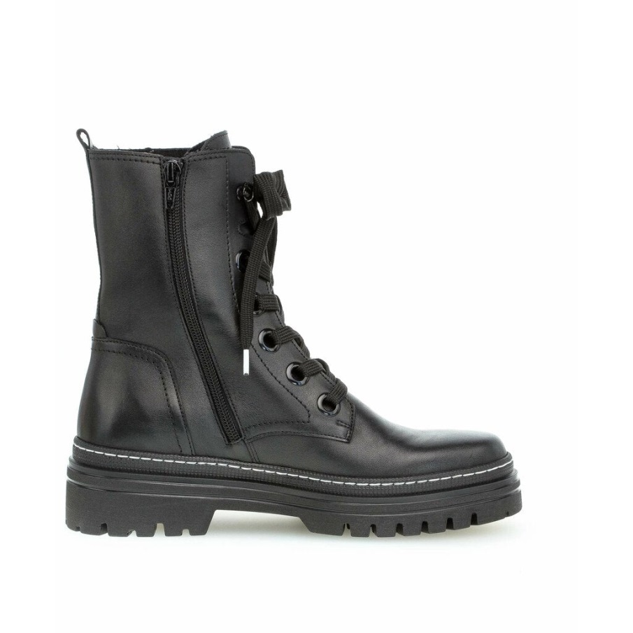 Gabor 91721-27 - Sort Glatt Skinn