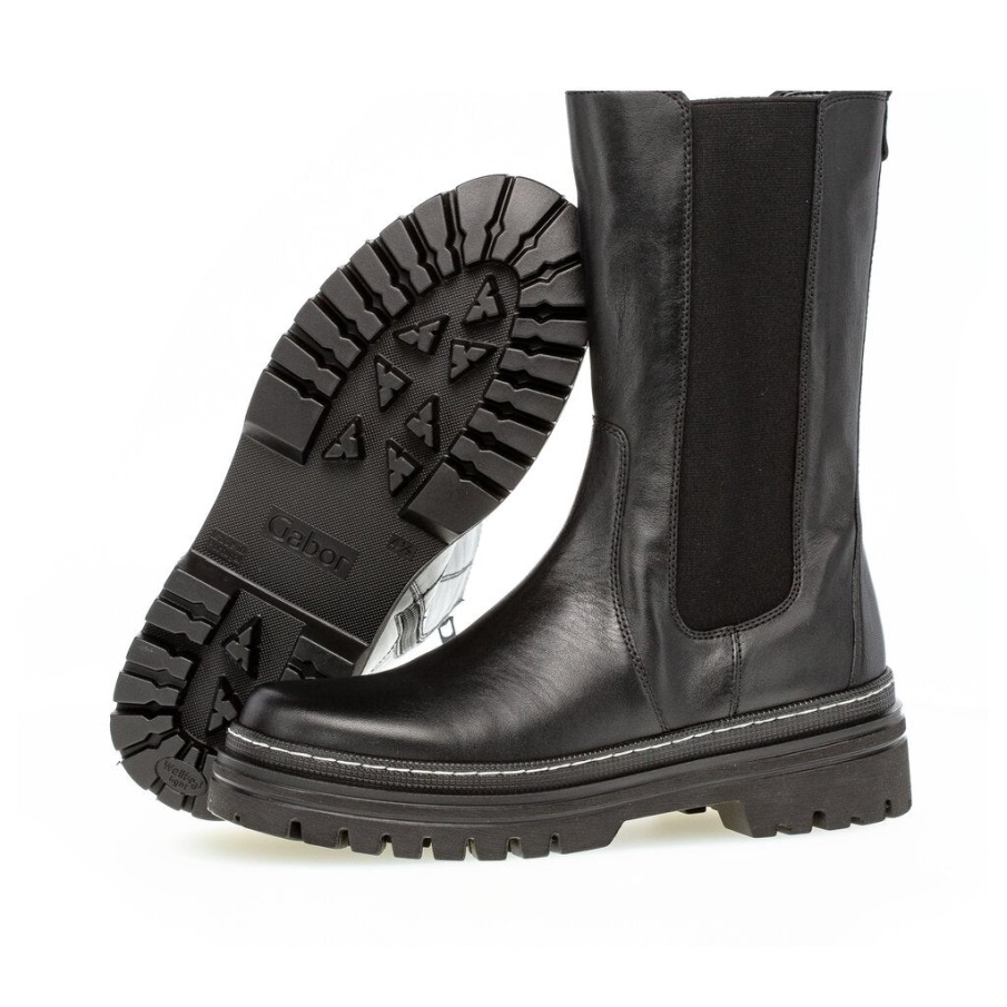 Gabor 91724-27 - Sort Glatt Skinn