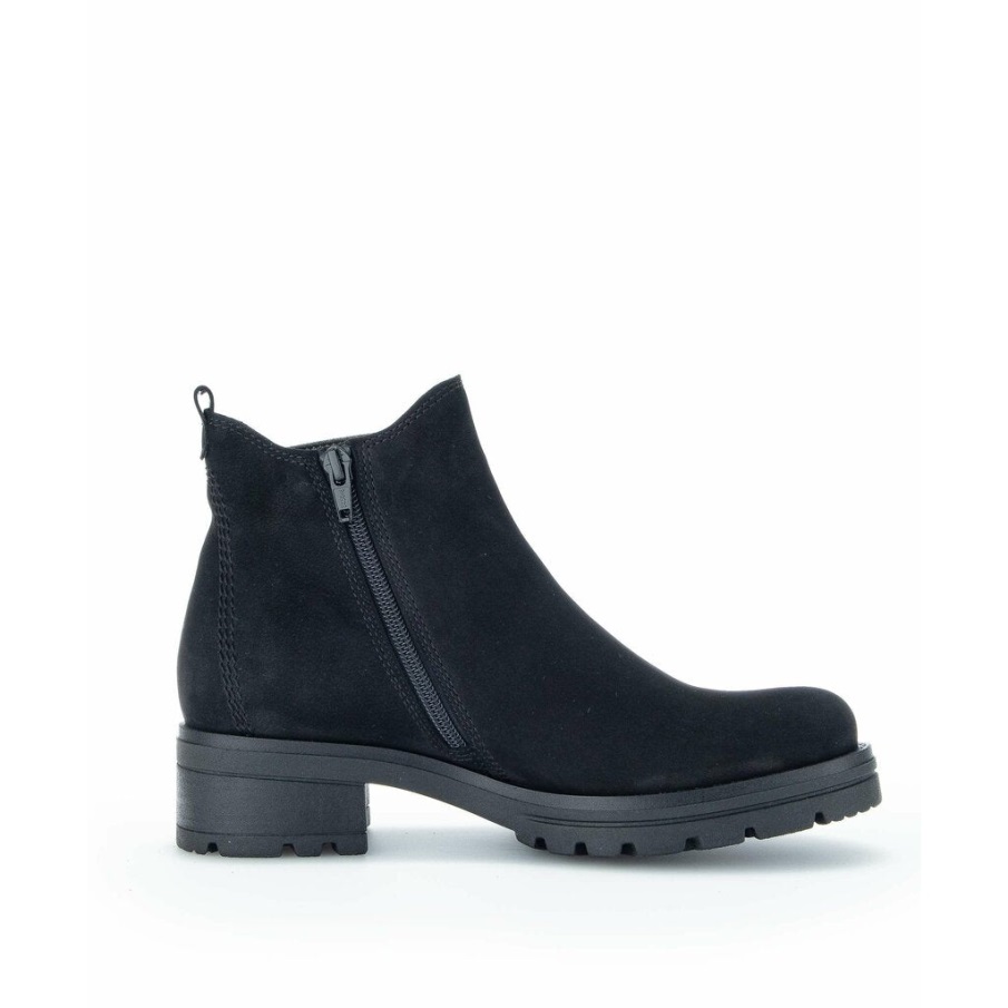 Gabor 92781-47 - Svart Semsket Skinn