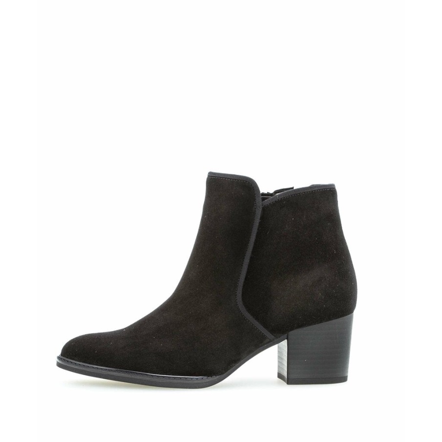 Gabor 92890-87 - Svart Semsket Skinn