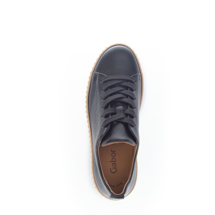 Gabor 93201-27 - Sort Glatt Skinn