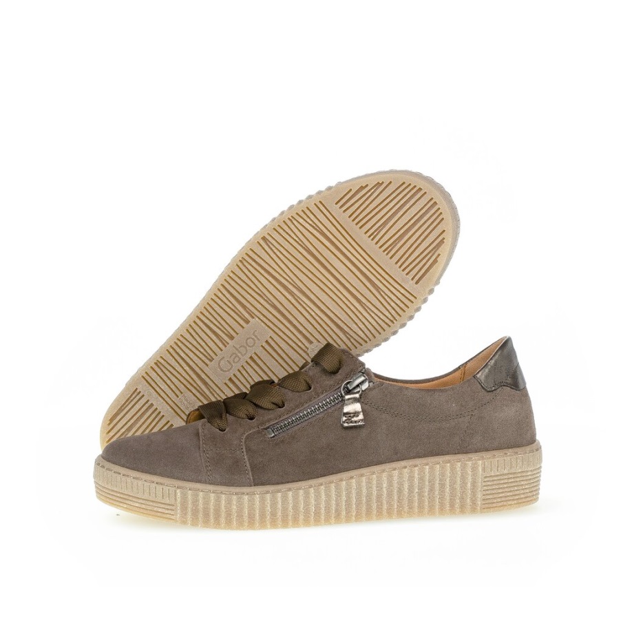 Gabor 93334-39 - Brunt Semsket Skinn