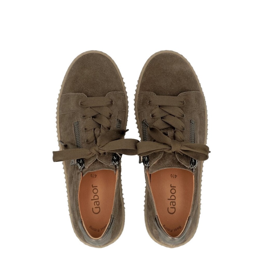 Gabor 93334-39 - Brunt Semsket Skinn