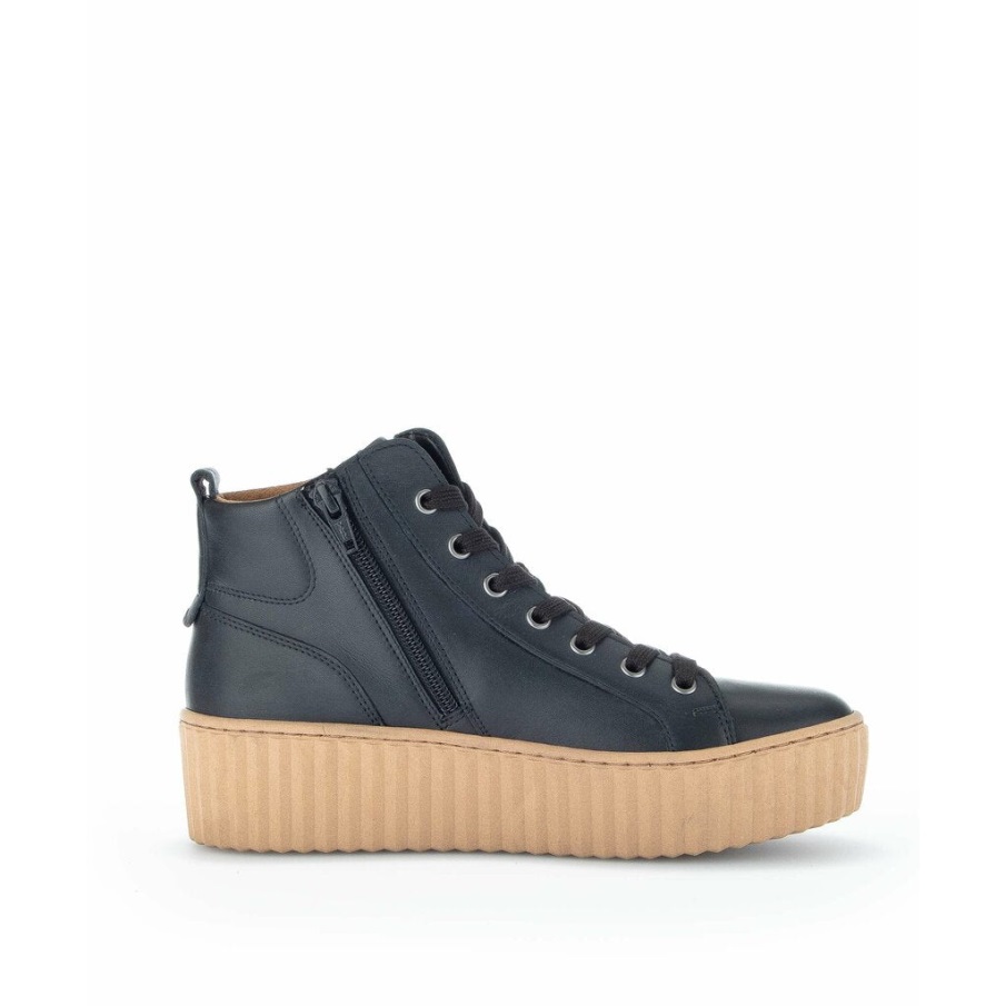 Gabor 93710-27 - Sort Glatt Skinn