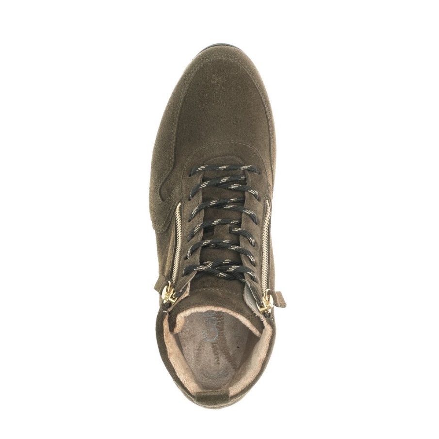 Gabor 96.455-33 - Grønn Semsket Skinn