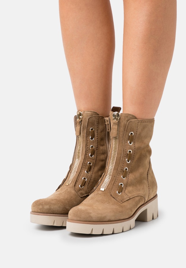 Ankelstøvletter Med Snøre Kisel/støvgabor