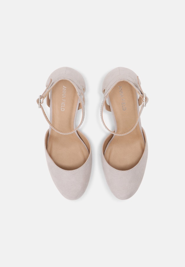 Lysegrå Gabor Plattformhæl