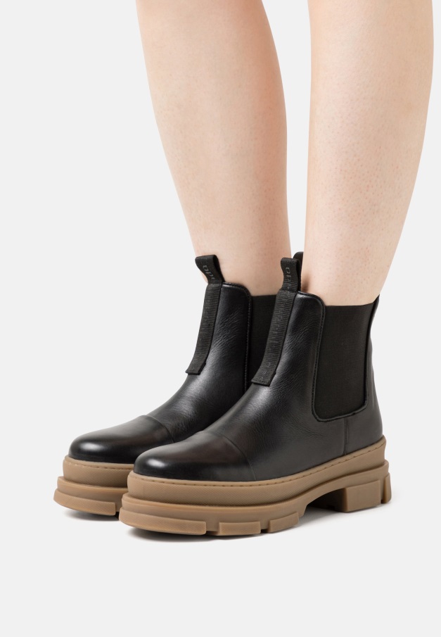 Kvinner Gabor Ankelstøvletter Med Snøring Svart