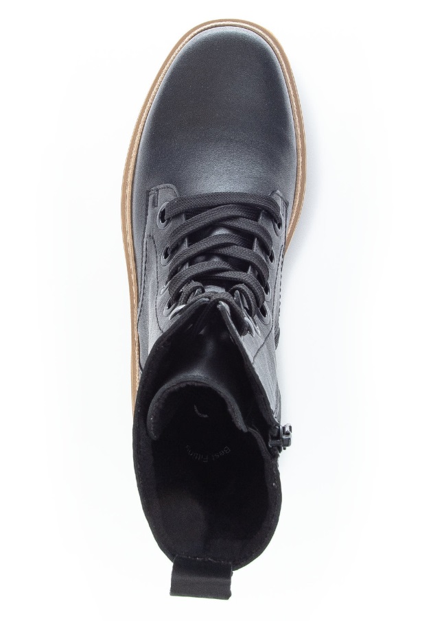 Kvinner Gabor Ankelstøvletter Med Snøring Svart