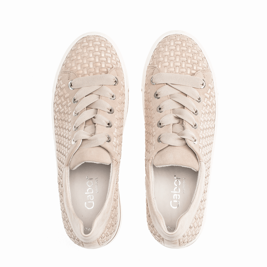 Beige Gabor Plattformsneaker