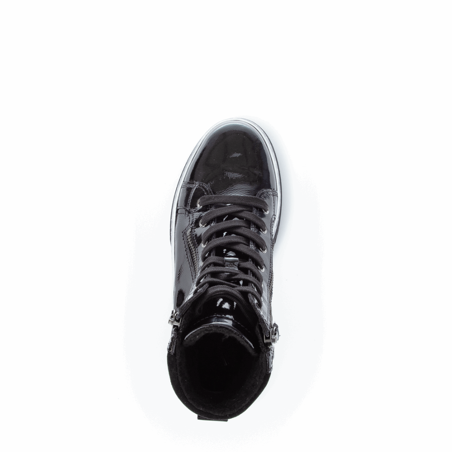 Svart Weblam Sneaker Boot Gabor