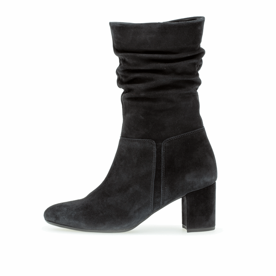 Blokk Hæl Slouch Midboot Marine Gabor