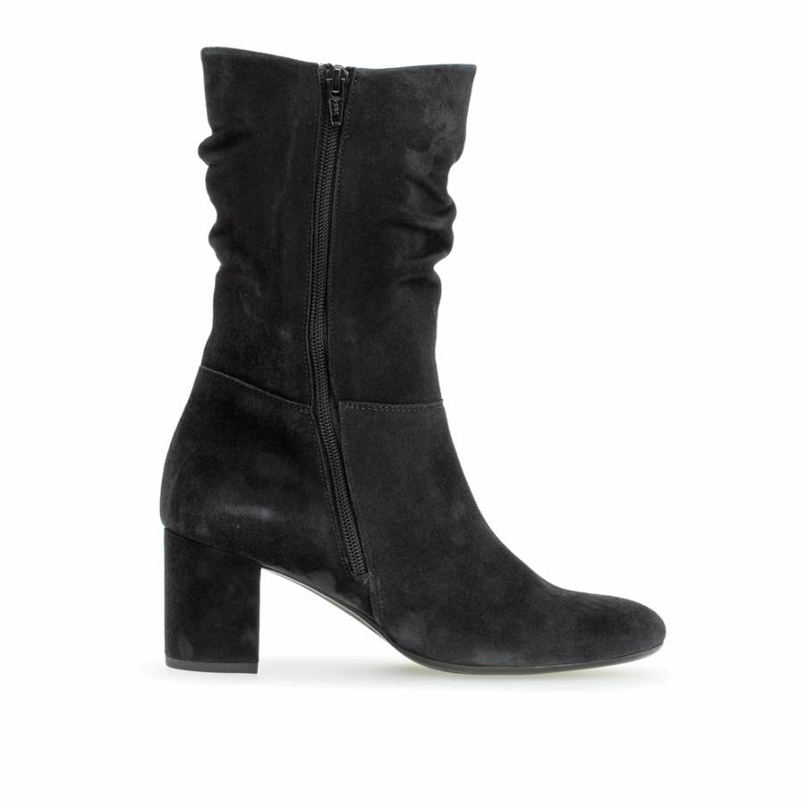 Blokk Hæl Slouch Midboot Marine Gabor