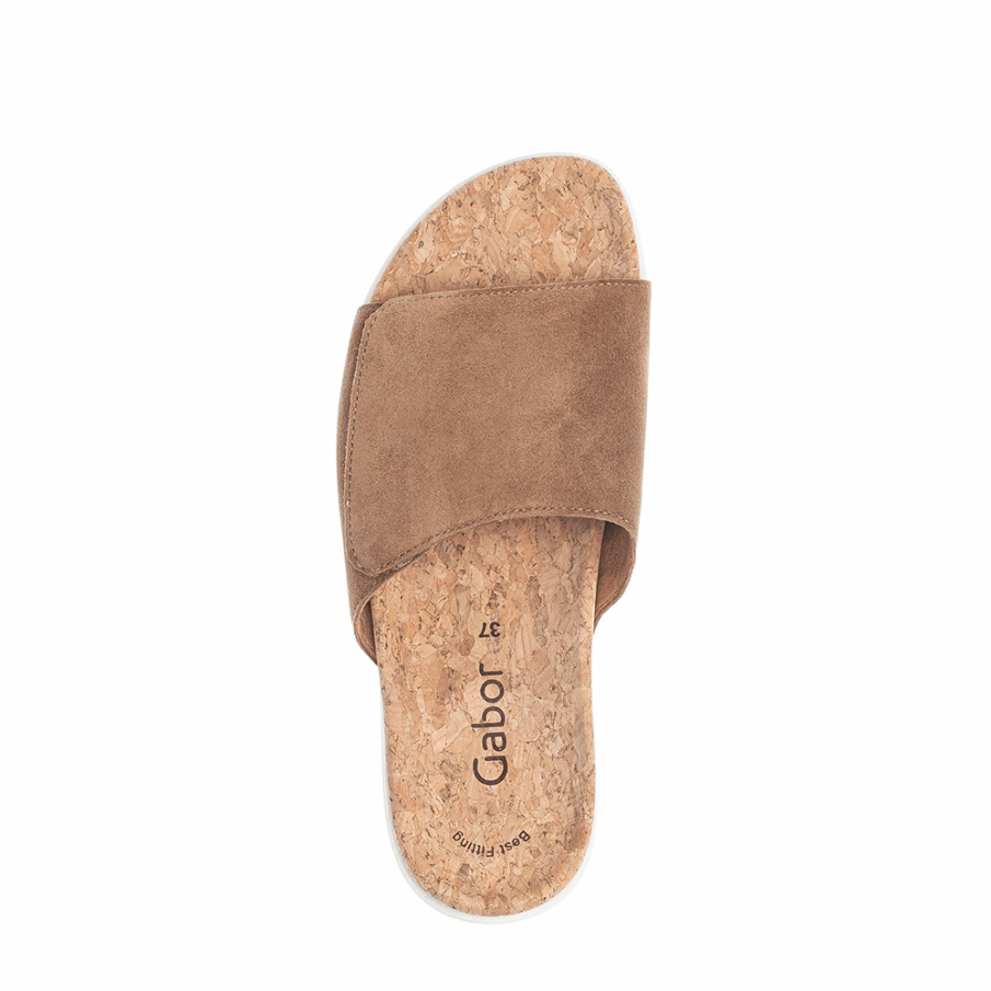 Karamell Gabor Slipon Sandal