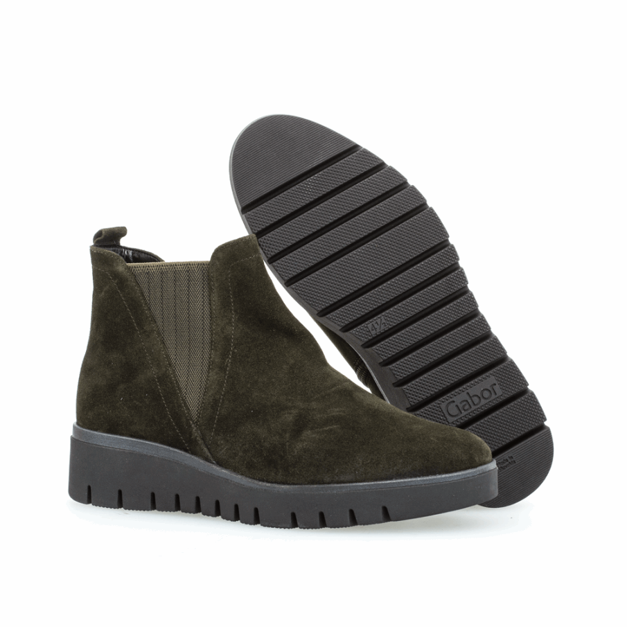 Gabor Chelsea Sneaker Grønn Army