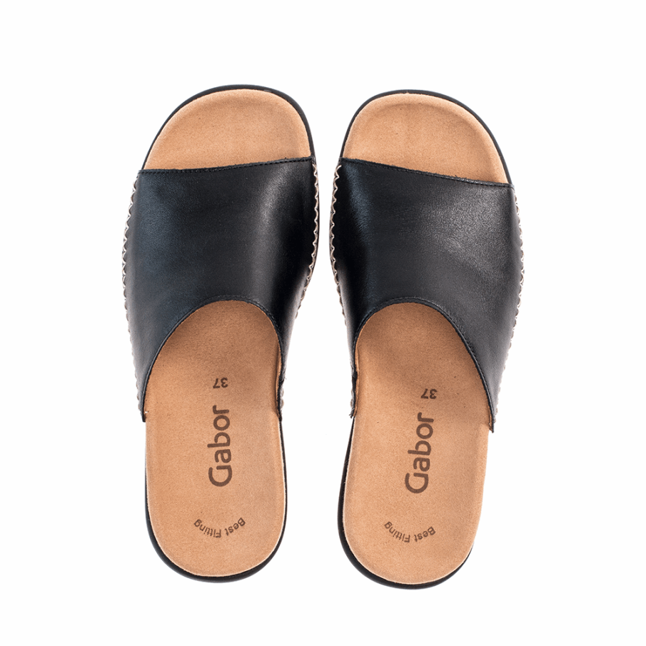 Gabor Slipon Sandal Svart