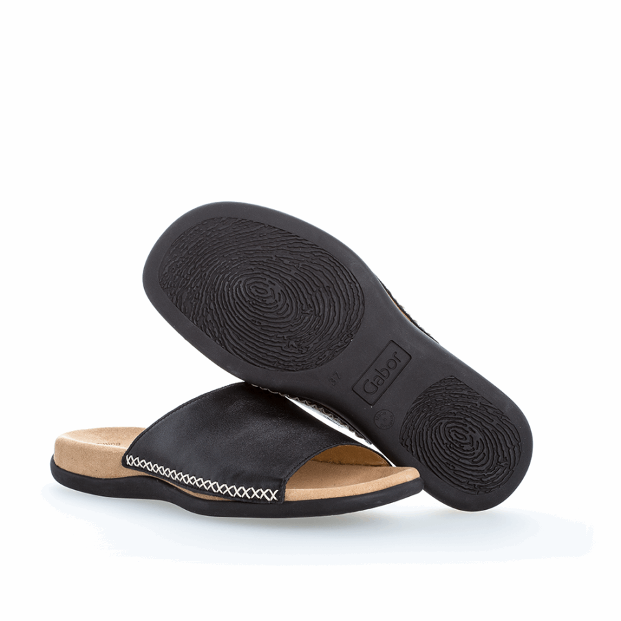 Gabor Slipon Sandal Svart